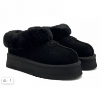 UGG PLATFORM SLIPPER BLACK