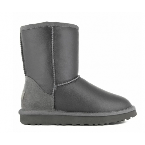 Ugg Women's Classic Short Grey Metallic