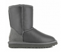 Ugg Women's Classic Short Grey Metallic