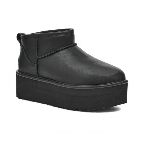 Ugg Classic Ultra Mini Platform Leather Black