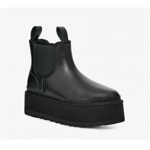 Ugg Chelsea  Platform  Black Leather
