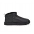 Ugg Women's  Ultra Mini Black Leanther