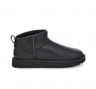 Ugg Men's Classic Ultra Mini Black Leanther