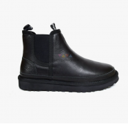 UGG MEN'S CHELSEA BLACK LEATHER