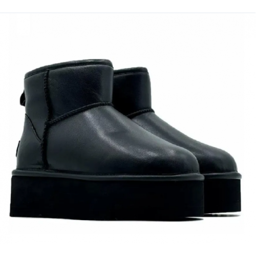 Ugg Classic Mini Platform Black Leather
