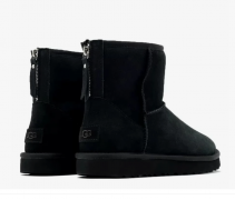 Ugg Mens Classic Mini  Zip  Black