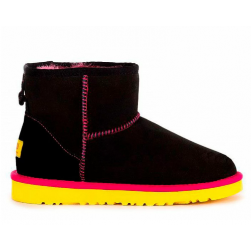 Ugg Classic Mini II Black-Yellow