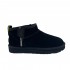 UGG WOMEN'S ULTRA MINI BLACK ZIP