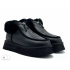 Ugg Funkette Platform  Leather Black