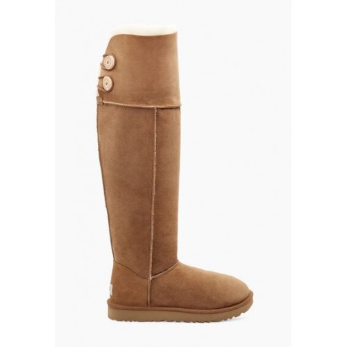 Ugg  Over The Knee Bailey Button 2  Chestnut